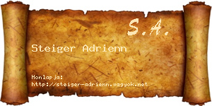 Steiger Adrienn névjegykártya